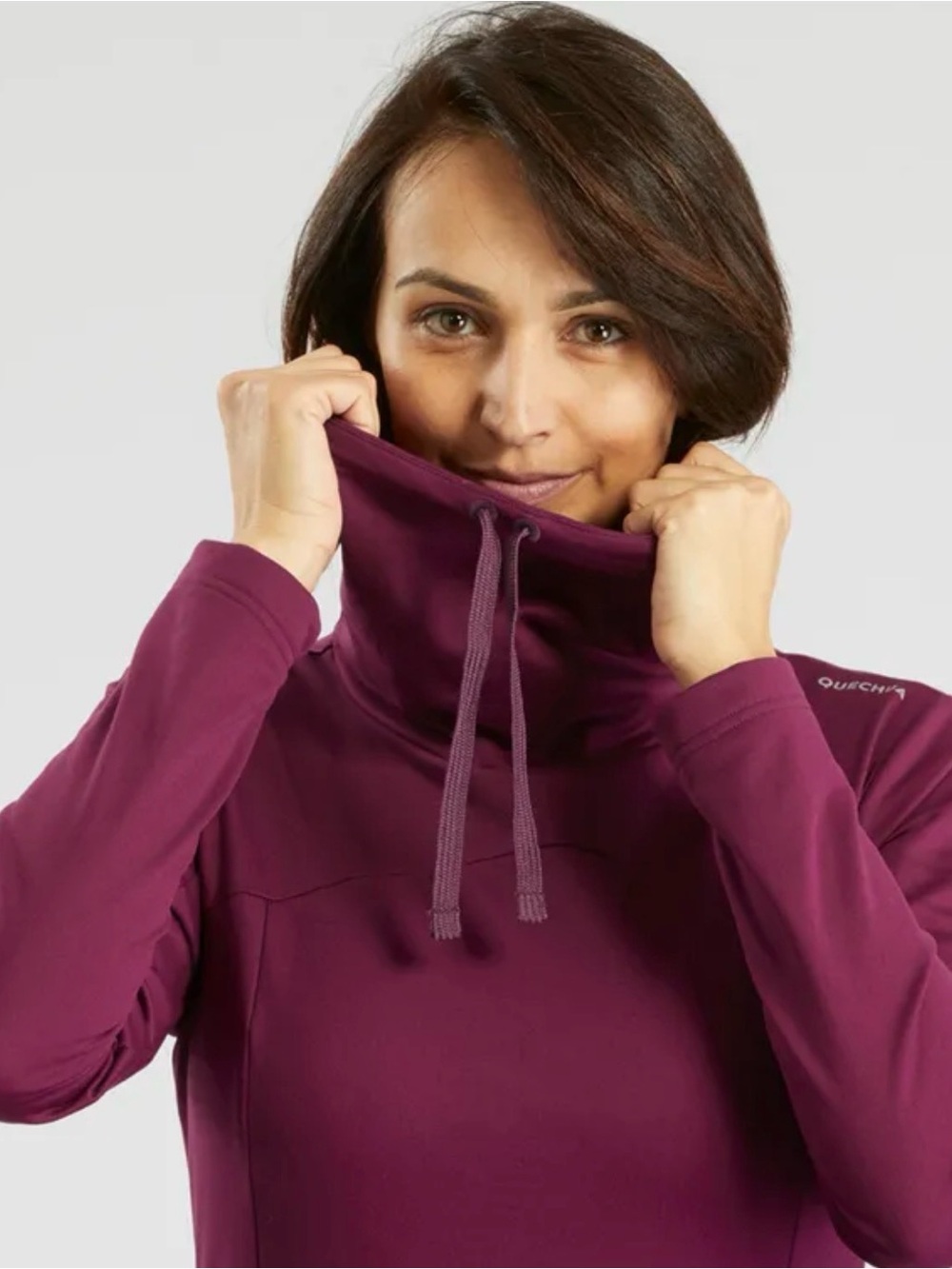 DECATHLON MAROON COWL NECK PULLOVER